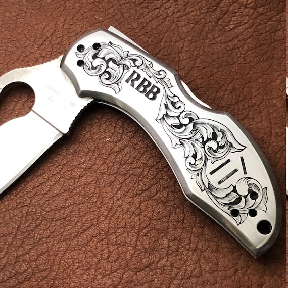 Spyderco Byrd Folding Knife, Hand Engraved, EDC Knife - Etsy