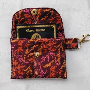 Monedero o tarjetero acolchado con llavero de 4,5 x 3,5 cm, regalo para hermana, mamá, abuela, tía, novia.