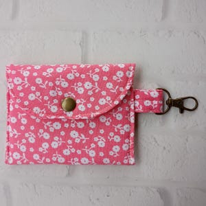Monedero o tarjetero acolchado con llavero de 4,5 x 3,5 cm, regalo para hermana, mamá, abuela, tía, novia.