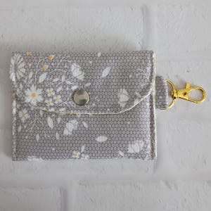 Monedero o tarjetero acolchado con llavero de 4,5 x 3,5 cm, regalo para hermana, mamá, abuela, tía, novia.