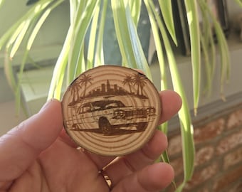 Lowrider AA Recovery Coin | Laser Engraved Wooden Sobriety Gift