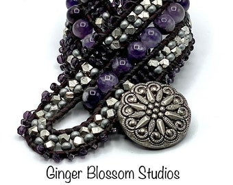 Sold. Amethyst and Silver Bracelet