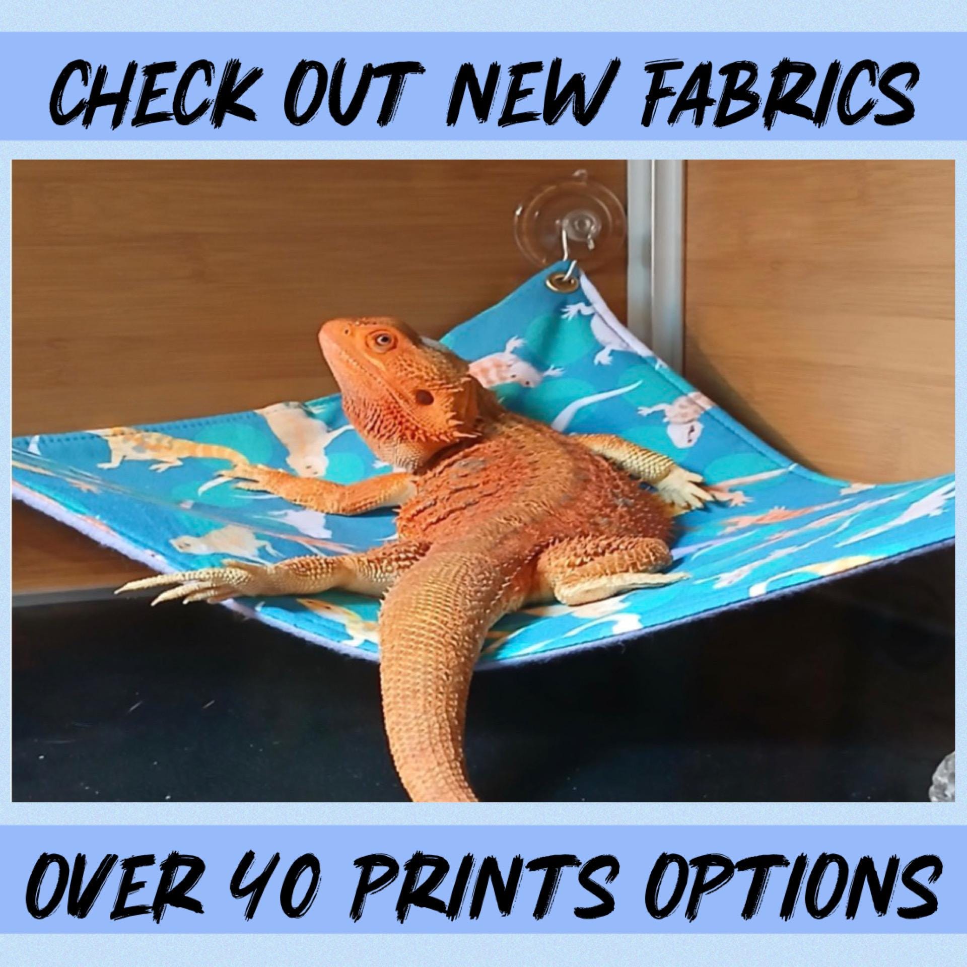 Extra Large Bearded Dragon Hammock: Flannel Reptile Lounger - Etsy