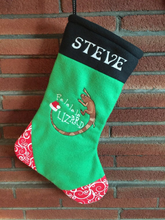 Personalised Merry Christmas Caravan Green Christmas Stockings Socks