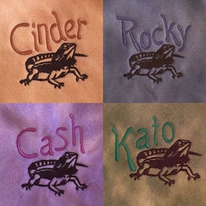 Bearded Dragon blanket Ubby with Dragon Design and Name image 9