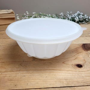 Tupperware Jello Mold - White Heart - Vintage Tupperware - 3 Piece Jello Mold 1970s