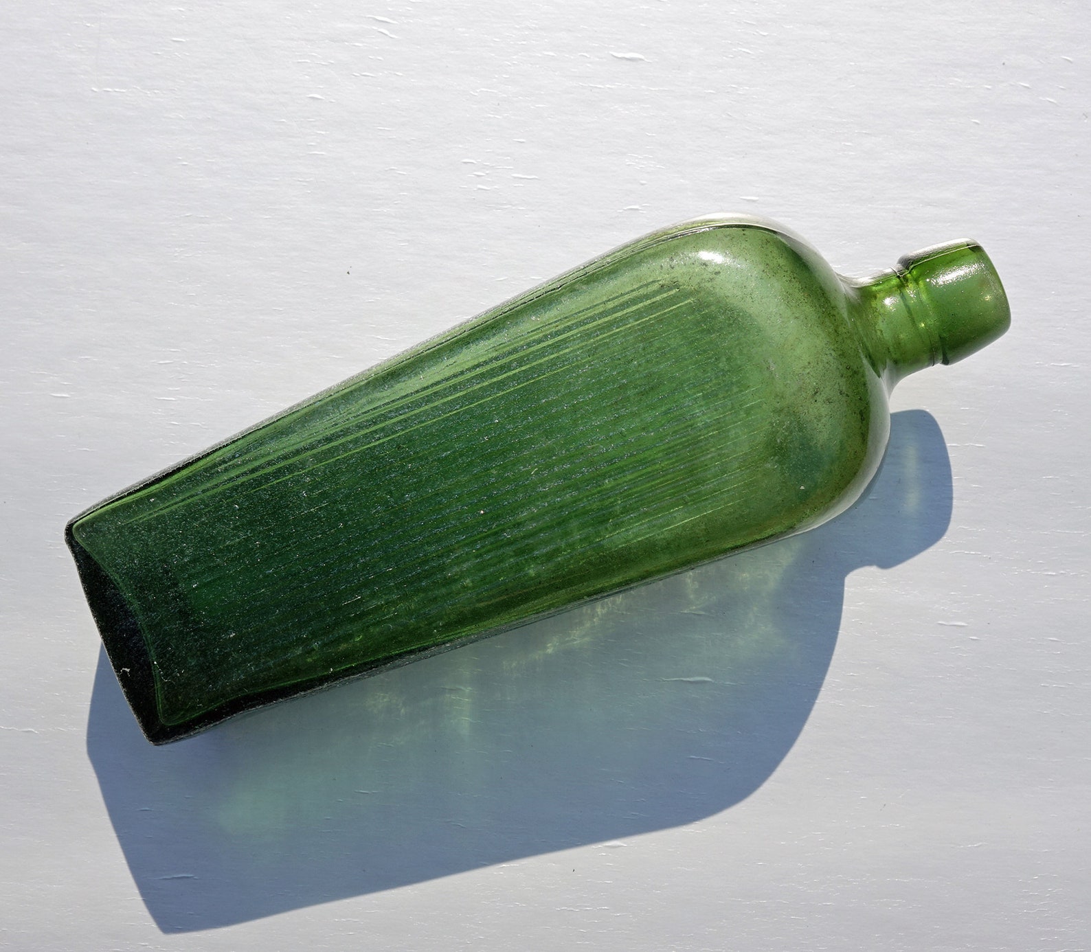 Antique green glass bottle Etsy Polska