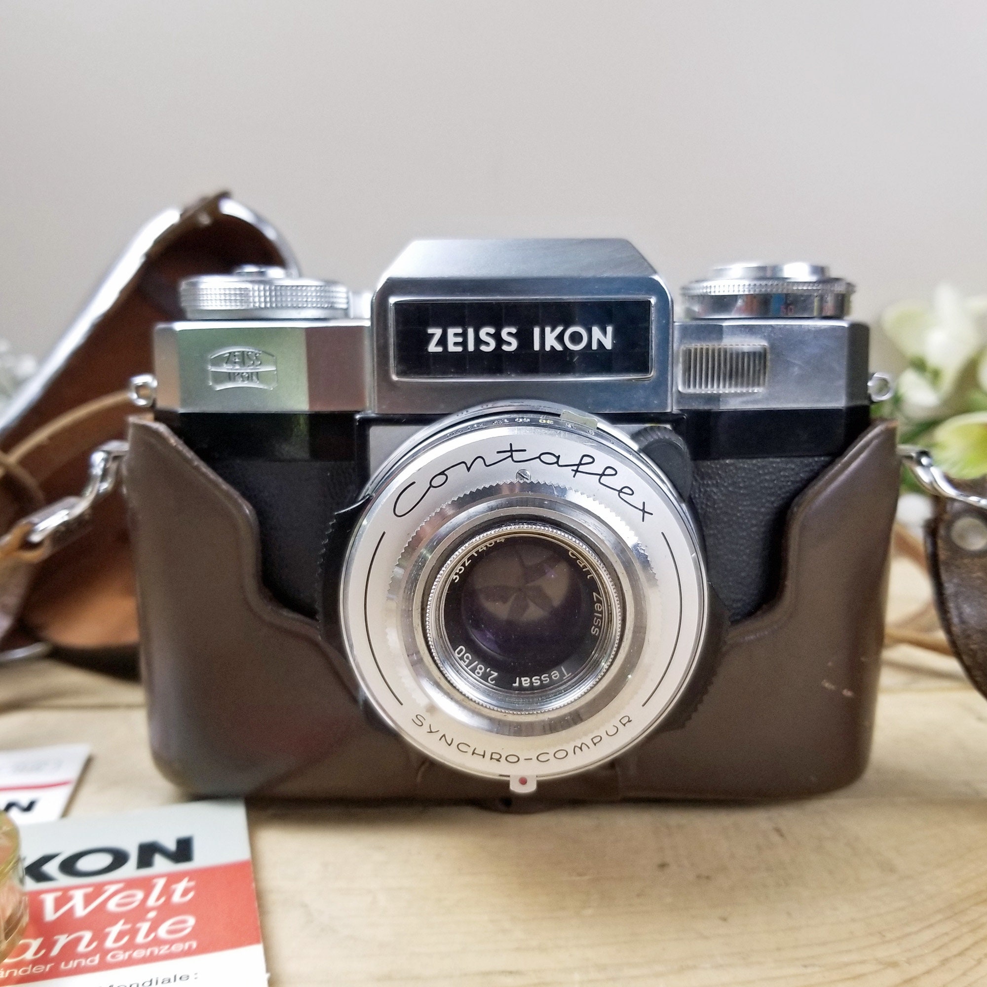 Zeiss Ikon Contaflex SUPER B 【貴重】 Mint Antique Vintage Zeiss Ikon Contaflex Super B 35 mm Film
