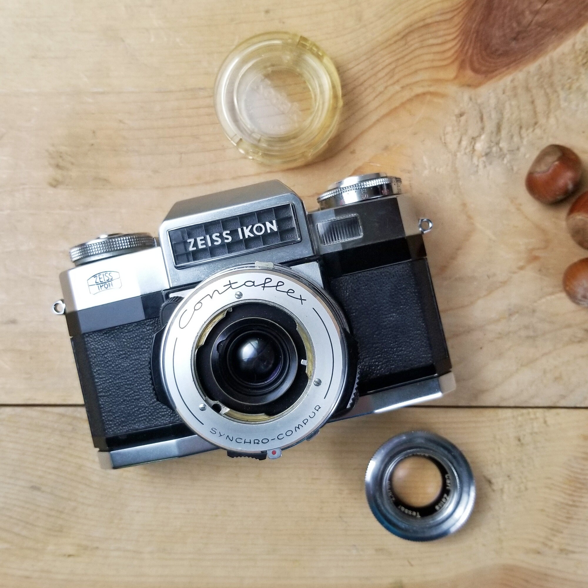 Zeiss Ikon Contaflex SUPER B 【貴重】 Mint Antique Vintage Zeiss Ikon Contaflex Super B 35 mm Film
