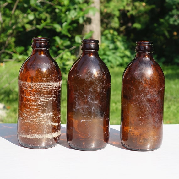 Vintage Beer Bottles / Collectible Bottles / Brown Beer Etsy Canada