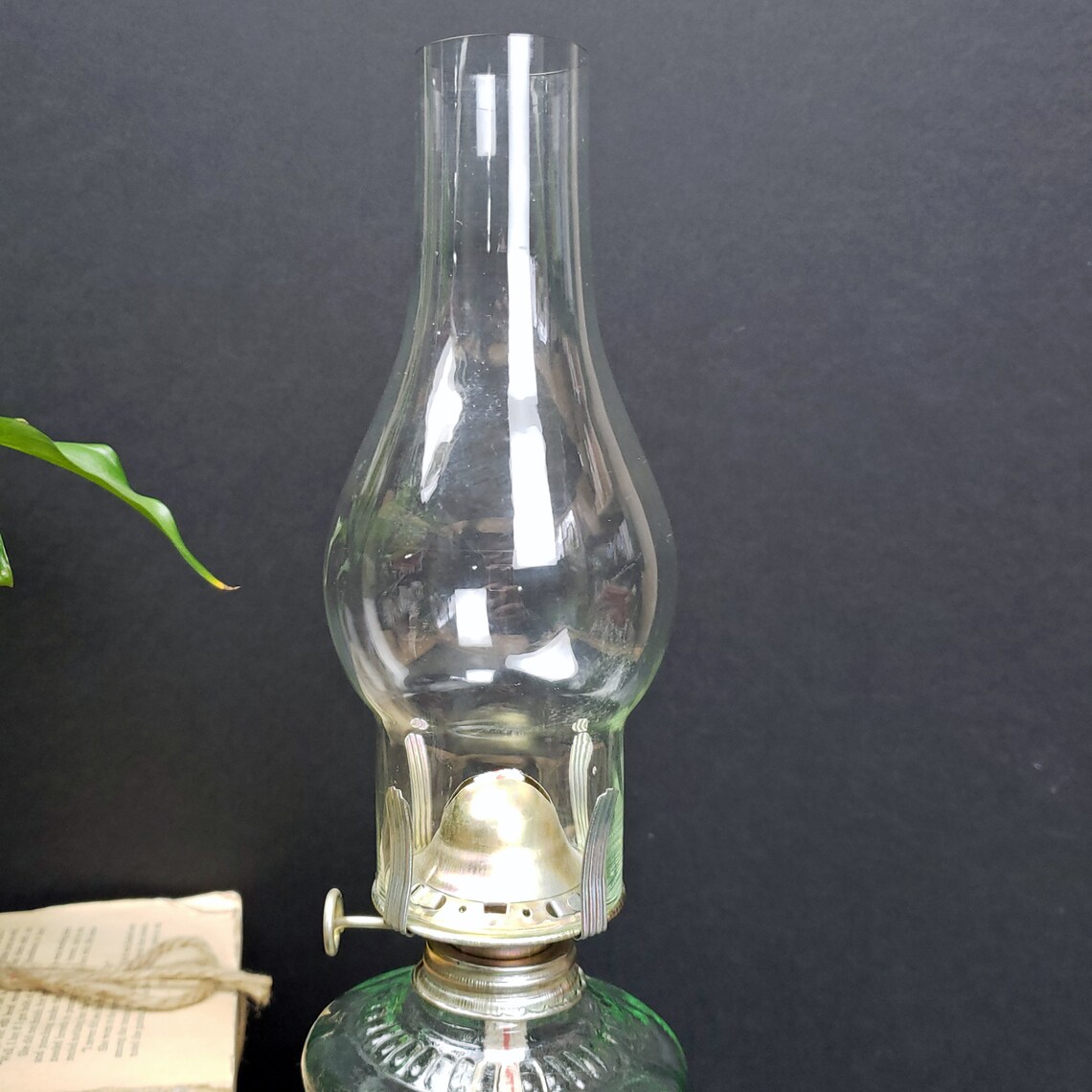 An Qing China Oil Lamp Green Glass Oil Lamp Vintage Etsy Ireland