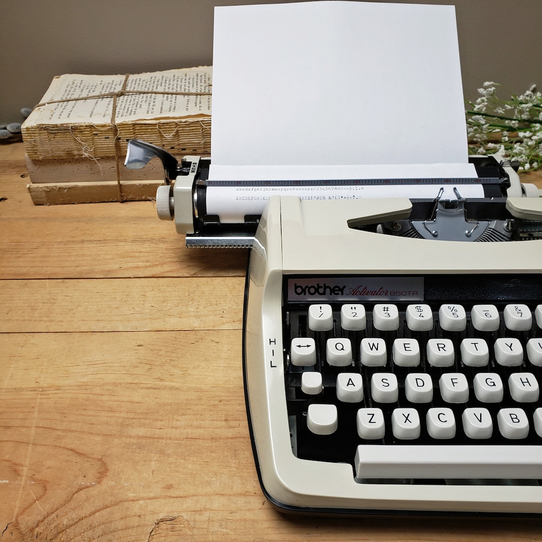 Vintage Brother Activator 850TR Portable Typewriter With Case Etsy