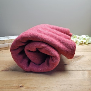Vintage Wool Blanket PINK Blanket 74&#39;&#39; L x  65&#39;&#39; W  Vintage Blanket