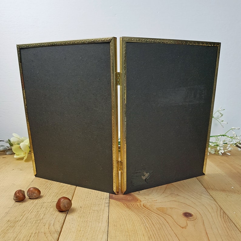 Vintage Double Table Frames 8x10 Picture Frame Golden Metal Frames ...