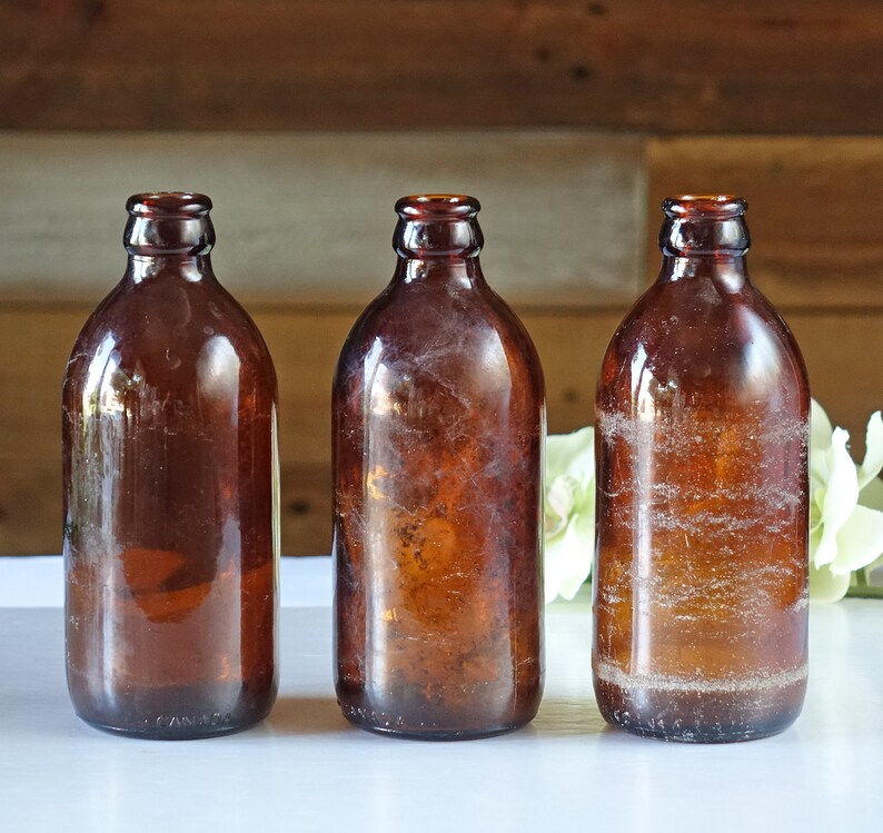 Vintage Beer Bottles / Collectible Bottles / Brown Beer Etsy Canada