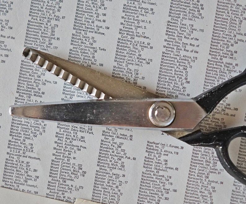 Vintage Wiss Scissors Pinking Shears Fabric Scissors Set of 2 Etsy