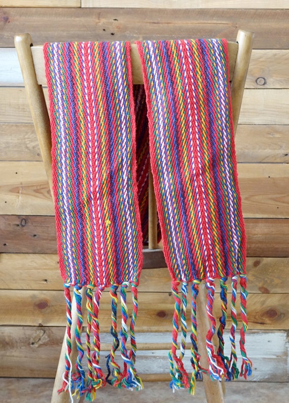 Vintage French-Canadian Arrow Sash Ceinture fléch