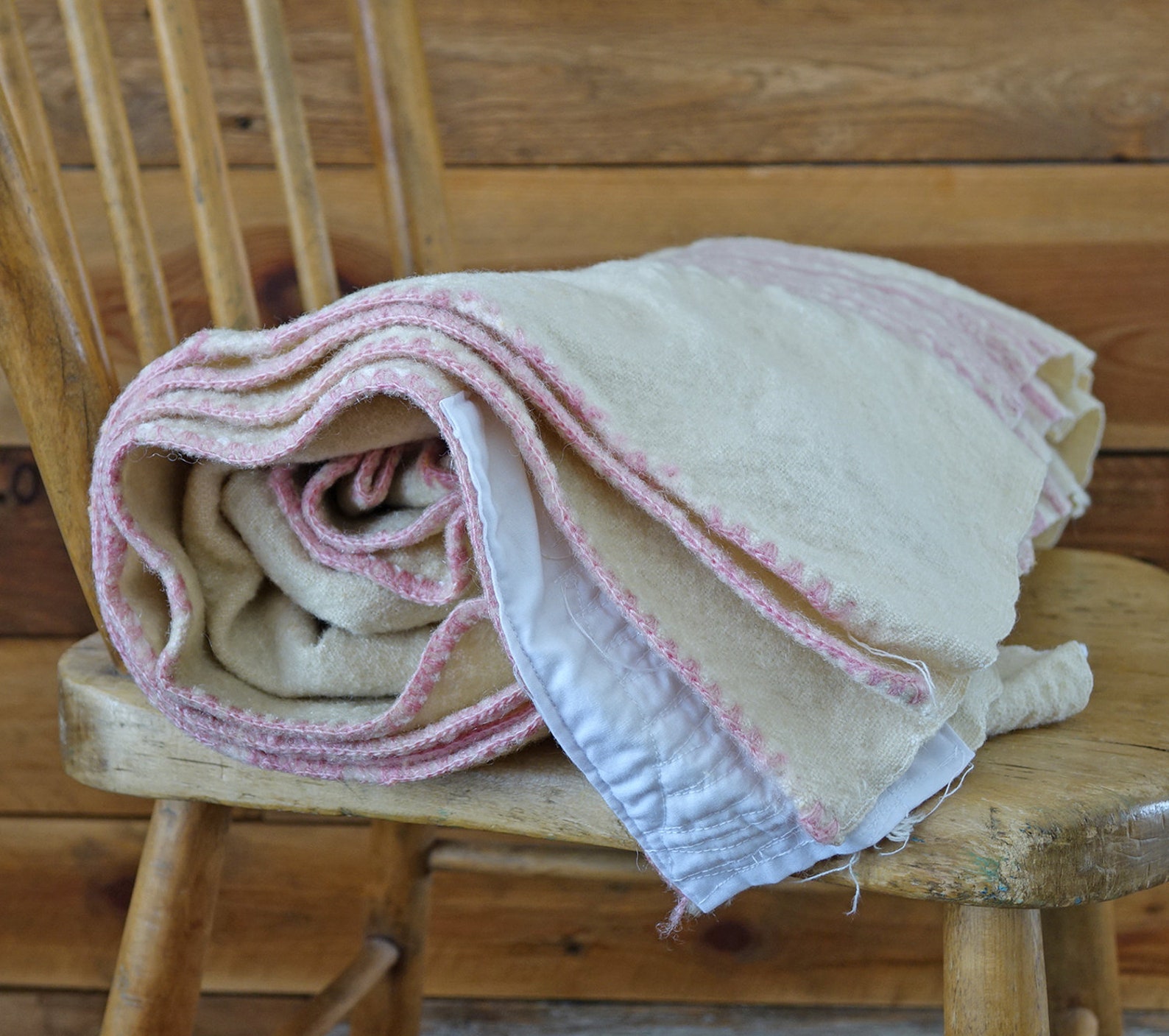 Rustic Wool Blanket Woven Wool Blanket Antique French Etsy