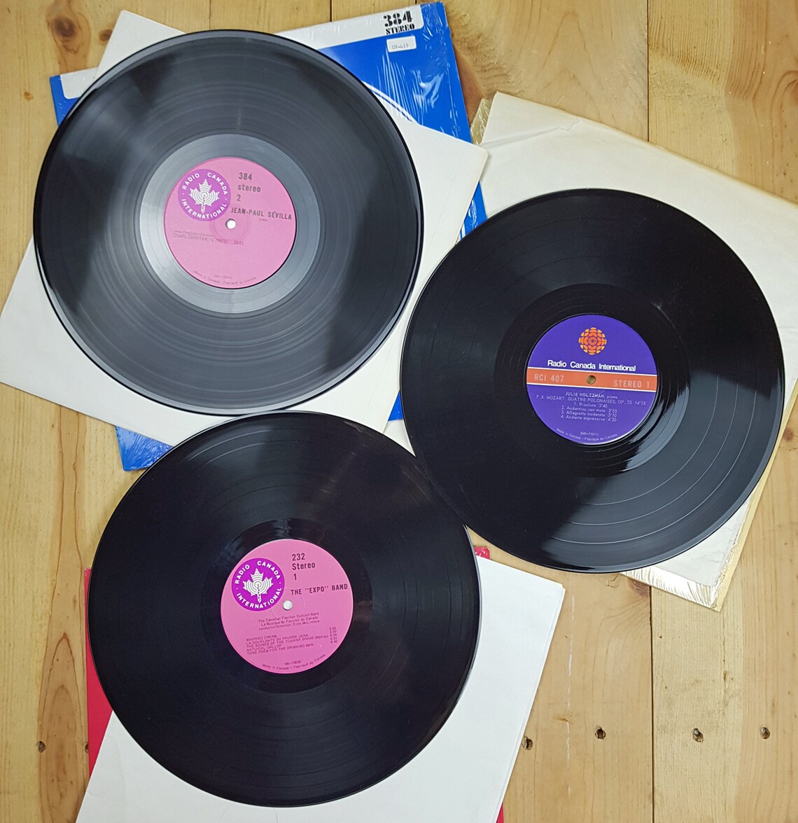 Vintage 3 vinyl records Canada's records Etsy
