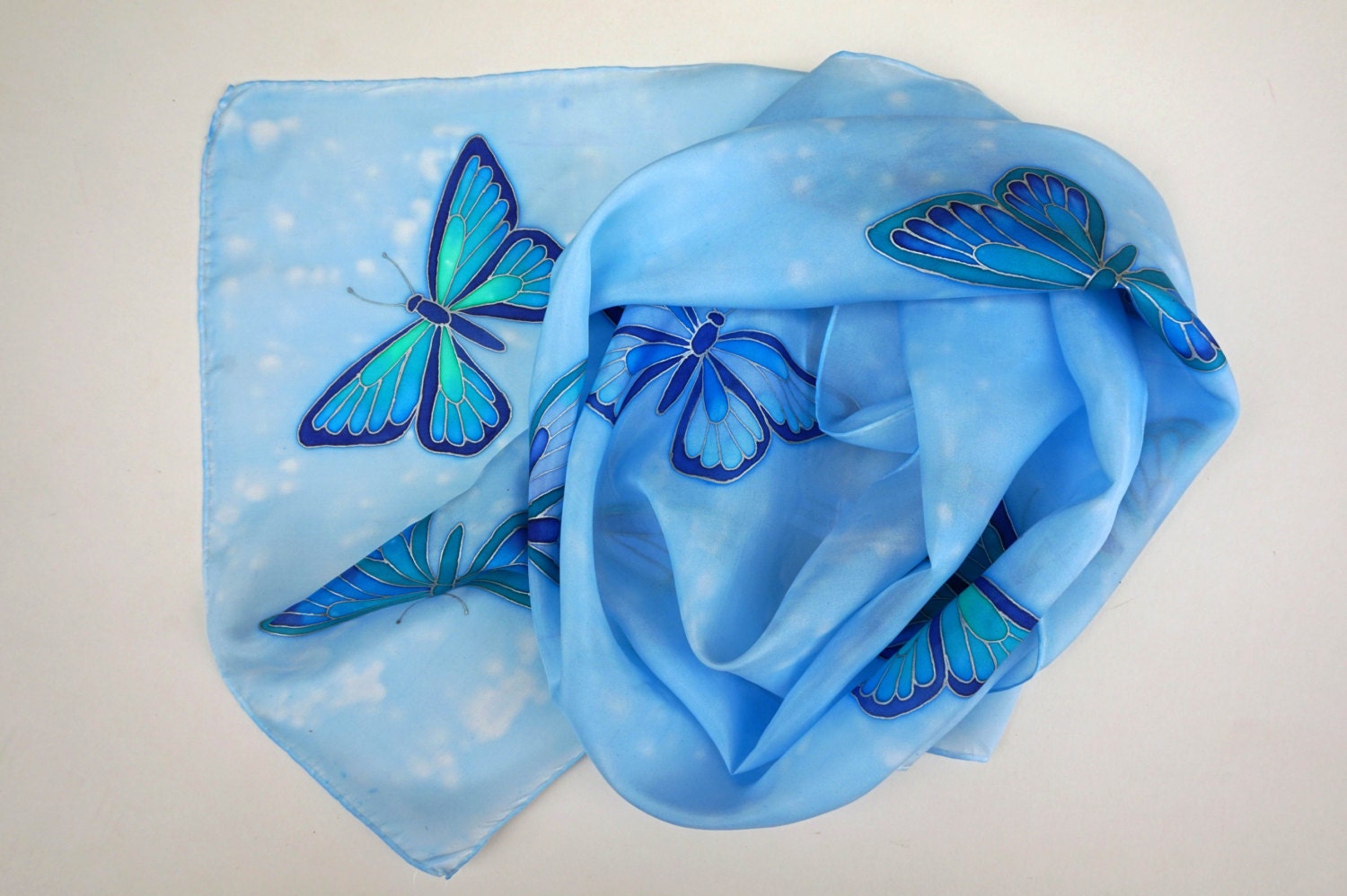 Blue Butterflies Scarf main image 1