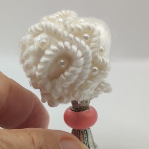 1/12 scale wig, dollhouse miniatures.