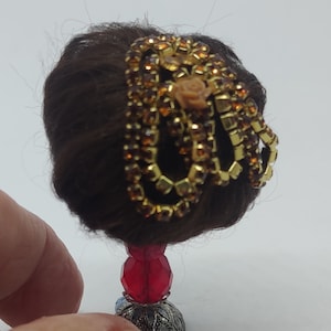 1/12 scale wig, dollhouse miniatures.