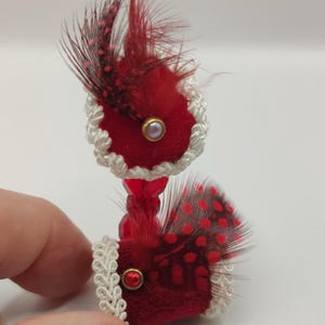 Hat and bag set, 1:12 scale. Miniature for dollhouse.
