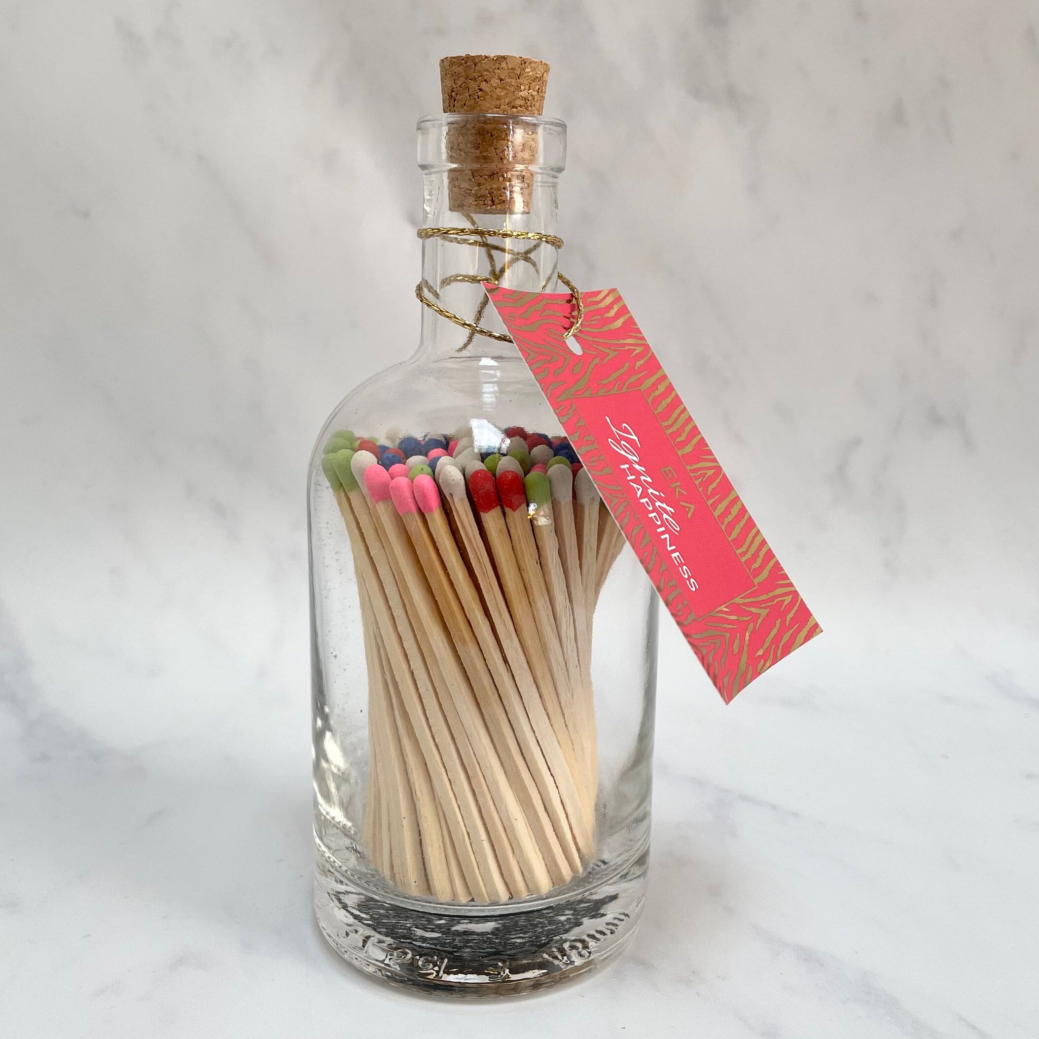 Colourful long Matches Bottle New Home Gift Matches Etsy