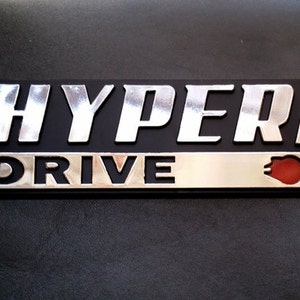Hyper Drive Star Wars Car Emblem - Chrome Plastic Not a Decal / Sticker