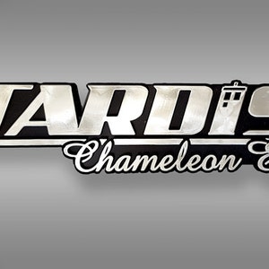 TARDIS Chameleon Edition Dr Who Car Emblem Chrome Plastic Not a Decal / Sticker image 1