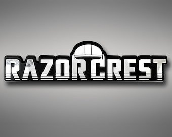 Emblème de voiture Razor Crest - Chrome Plastic Not a Decal / Sticker