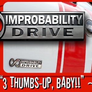 The Hitchhiker's Guide to the Galaxy Infinite Improbability Drive Car Emblem image 2