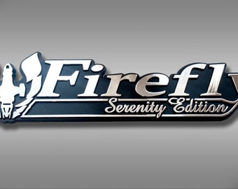 Firefly Serenity Edition Car Emblem - Chrome Plastic Not a Decal / Sticker