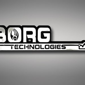 Borg Technologies Car Emblem - Chrome Plastic Not a Decal / Sticker