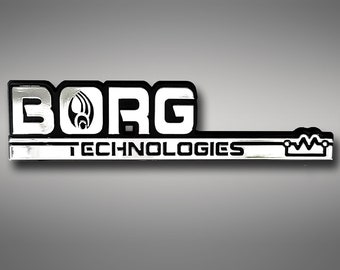 Emblème de voiture Borg Technologies - Chrome Plastic Not a Decal / Sticker