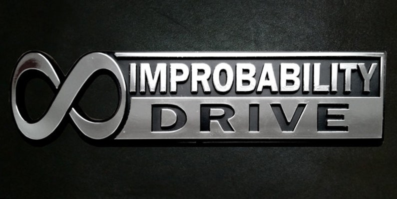 The Hitchhiker's Guide to the Galaxy Infinite Improbability Drive Car Emblem image 1