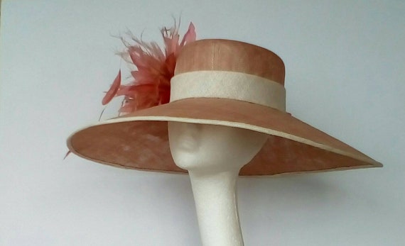 brown occasion hat