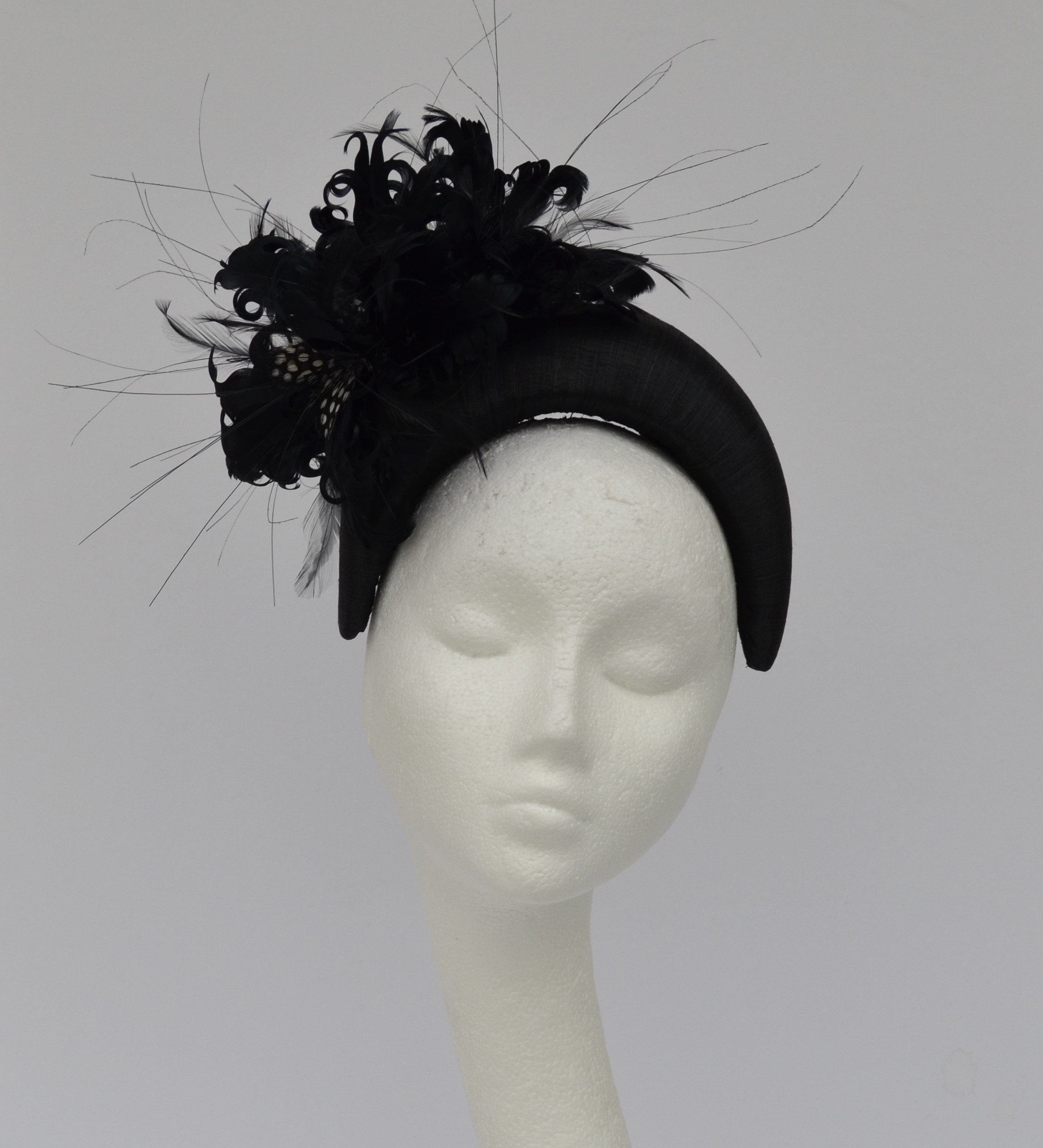Black fascinator deals