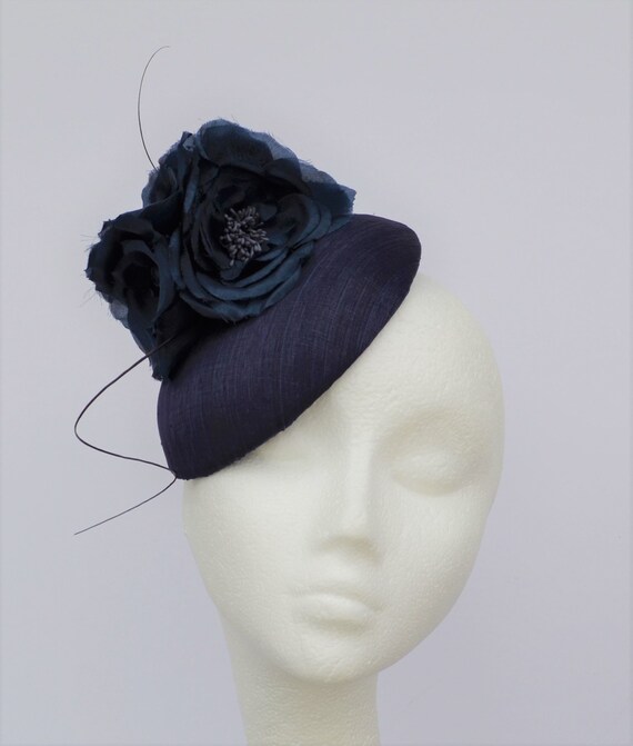 blue occasion hat