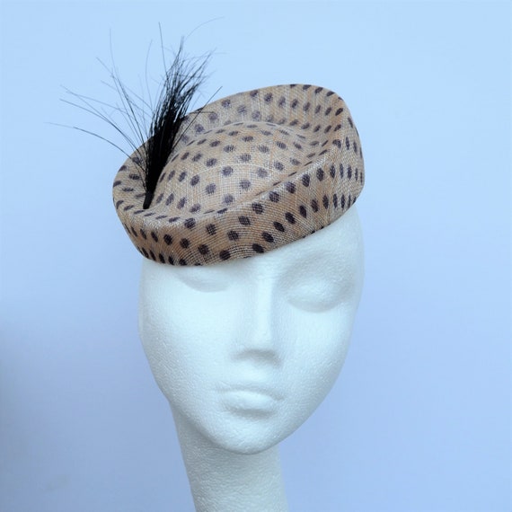 wedding hat brown