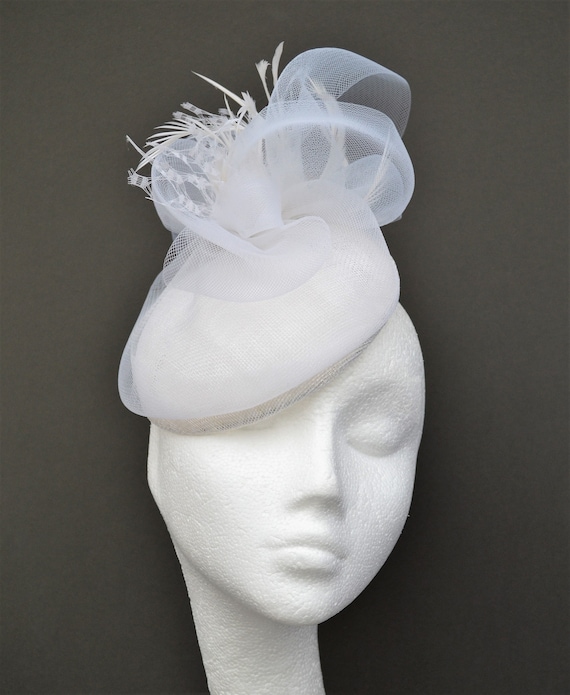 white occasion hat