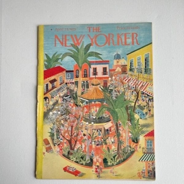 New Yorker Magazine, April 25 1953, Full Issue Including Cover Art, 1950s Advertisements, Vintage Print, Art Print, Wall Print, Print Ads