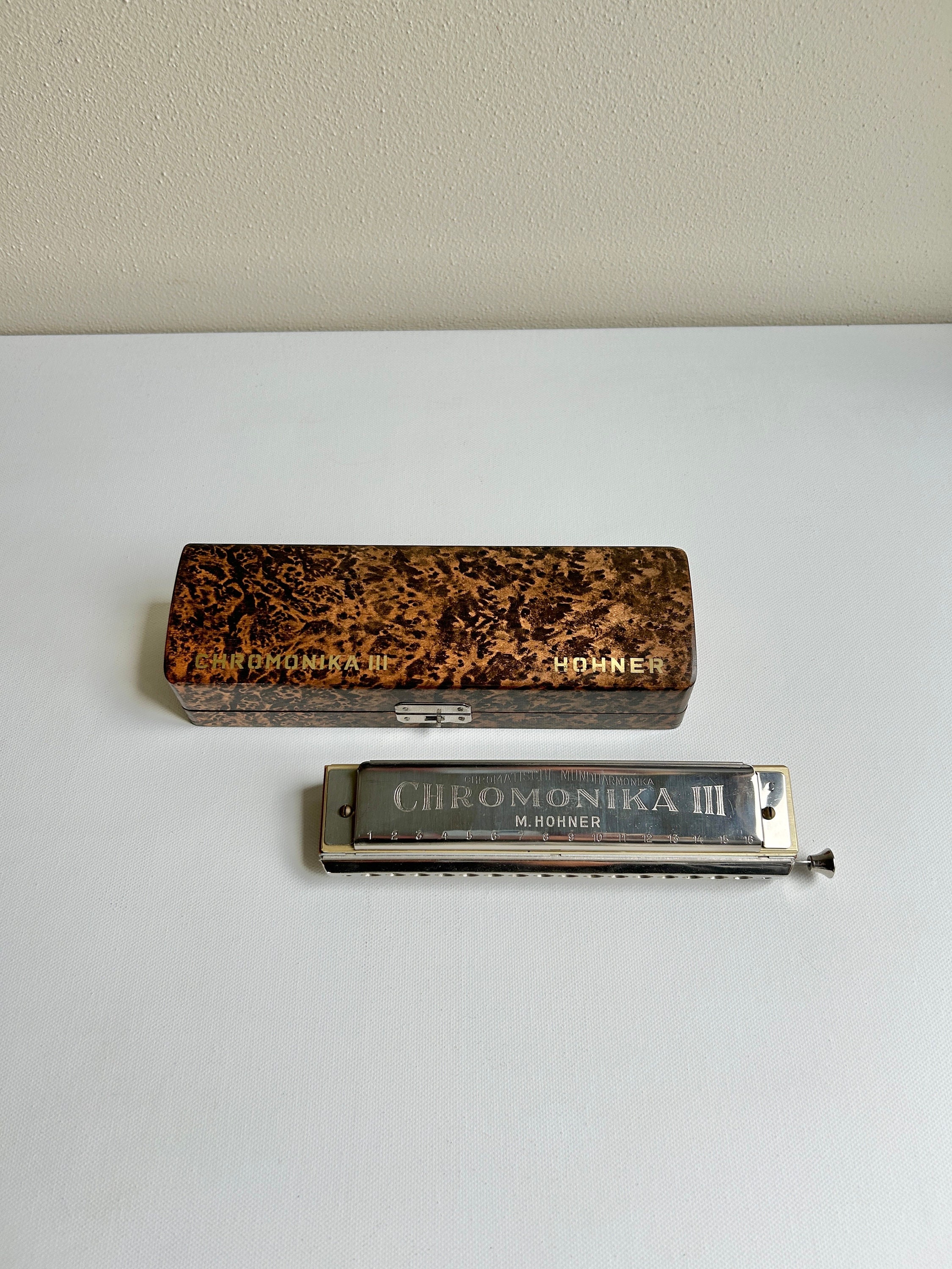 M. Hohner Chromonika III in Original Box, Key of C, German M. Hohner Chromonika III in Original Box, Key of C, German