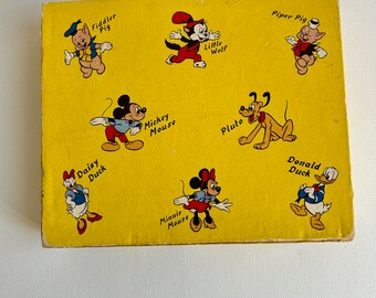 Vintage Walt Disney Mickey Mouse Picture Cubes Puzzle in Case - Etsy