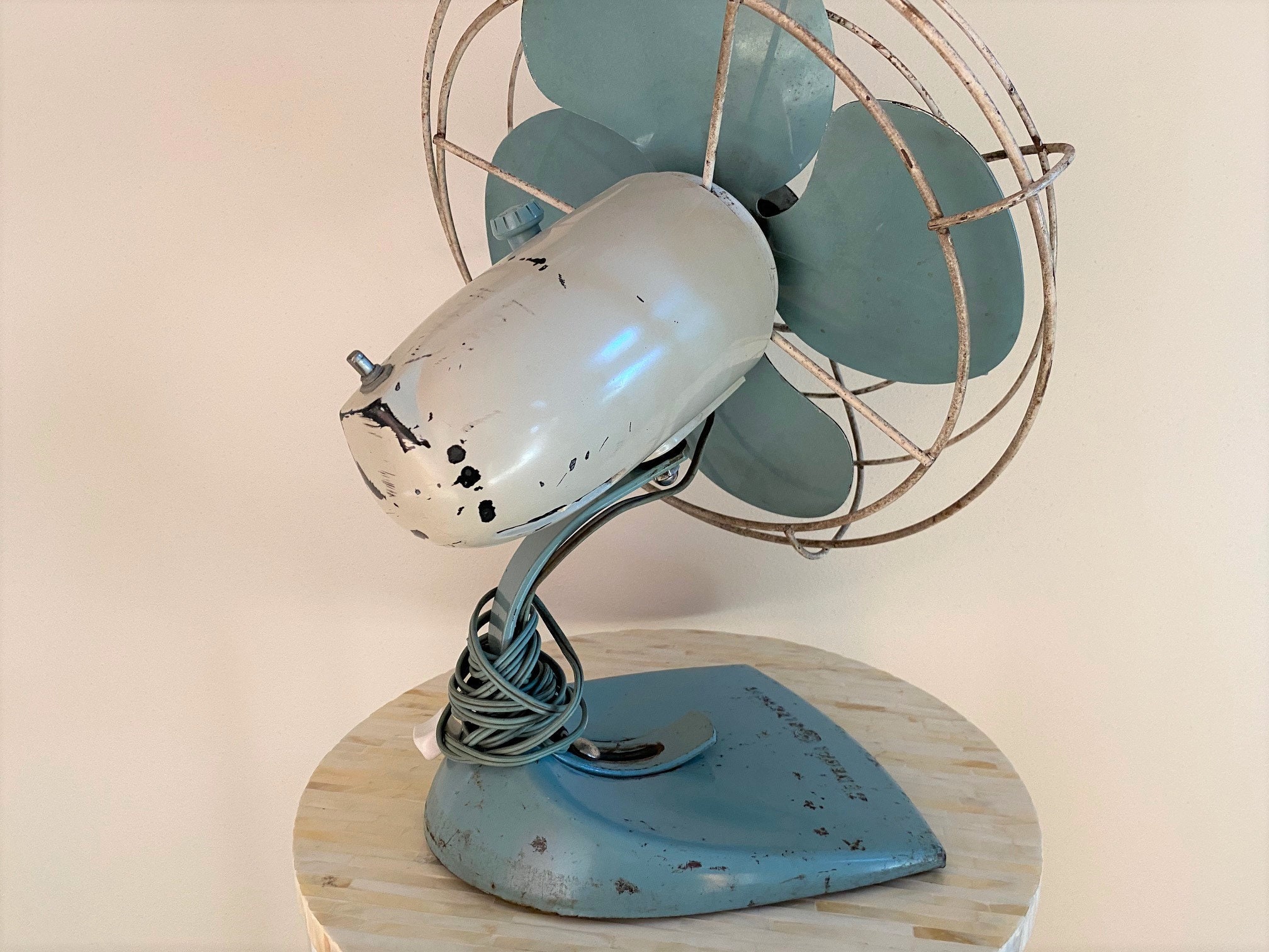 GENERAL oscillating fan 青 Blue Oscillating Fan | eBay