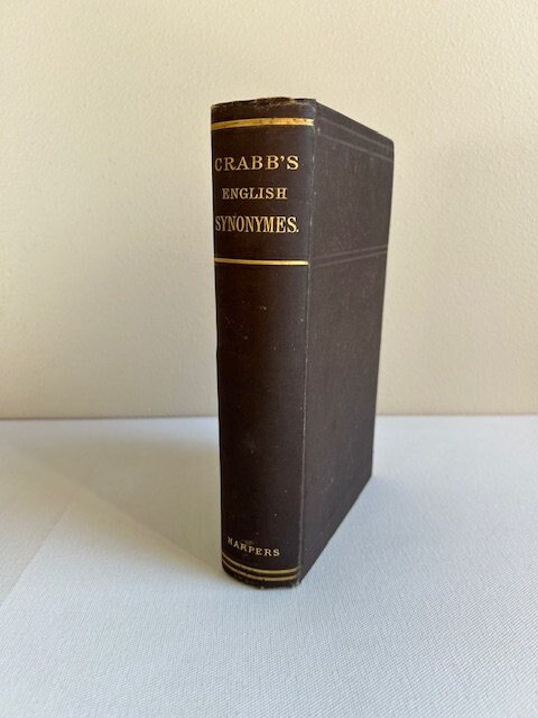 1893 Crabbs English Synonyms Crabb Thesaurus Etsy