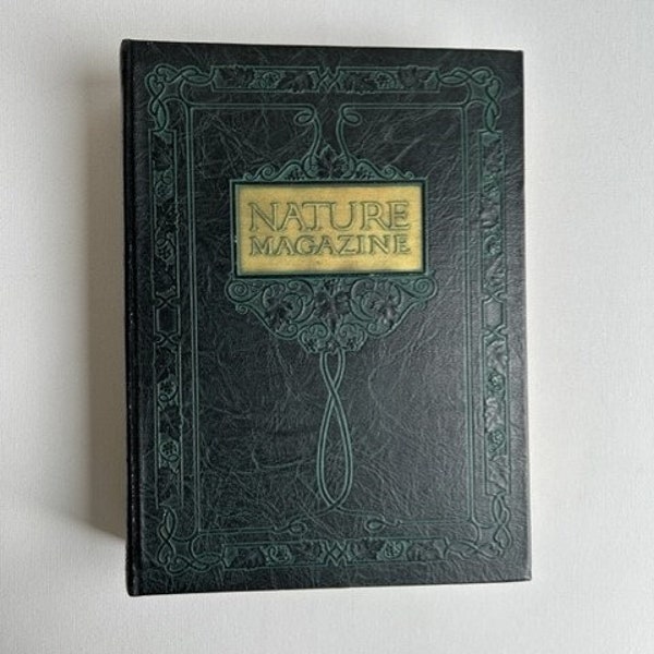 1936 Nature Magazine, 12 Issues in Decorative Binder, American Nature Association, Gardening, Wildlife, Birds, Herbs, Insects, Conservation