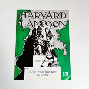 February 1976 Harvard Lampoon Magazine, Humor Magazine, Cover Art, Harvard Magazine, Satire, Harvard Publication, College Magazine