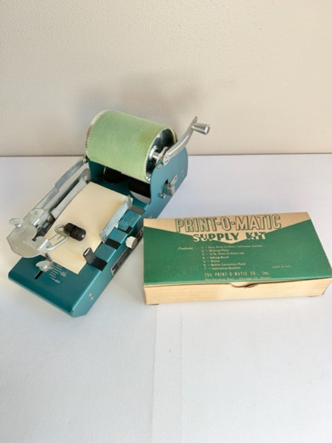 Printomatic , Model A2, Stencil Duplicator, Postcard Size, Rotary