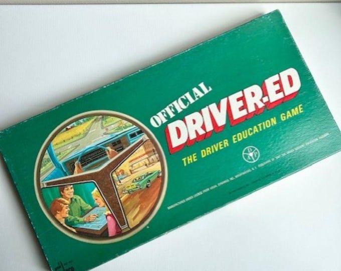 Ed Board 1973 Official Drivers Ed Board Game, COMPLETE: Driving Game - Etsy